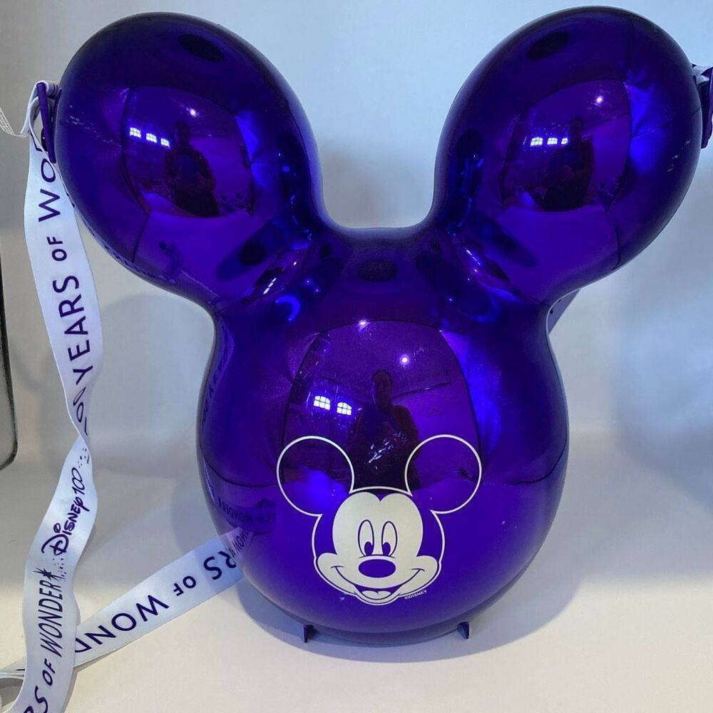 Disneyland 100 Years of Wonder Purple Mickey Popcorn Bucket Disney100